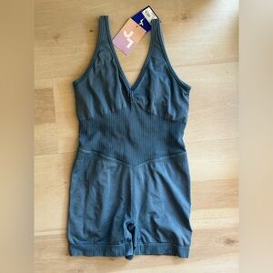 Joy Lab active romper blue NWT